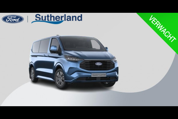Ford Transit Custom 340 2.5 PHEV L2H1 Limited 233pk | Incl. BTW/BPM | Kombi | Dubbele zijschuifdeur | Privacy Glass | Inklapbare trekhaak | 17 inch lichtmetalen velgen | Driver Assistance Pack Premium | Verwarmbaar stuurwiel