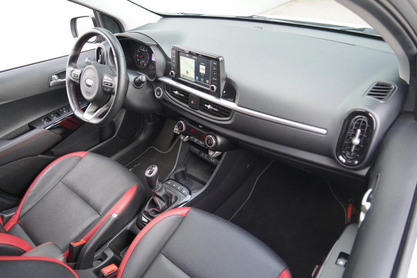 Kia Picanto 1.0 T-GDI GT-Line / 101 pk / 50dkm NAP / Leder / Camera / Stoel- en Stuurverw. / NL-Auto
