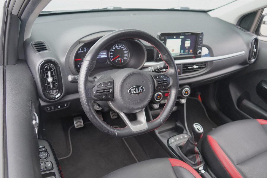Kia Picanto 1.0 T-GDI GT-Line / 101 pk / 50dkm NAP / Leder / Camera / Stoel- en Stuurverw. / NL-Auto