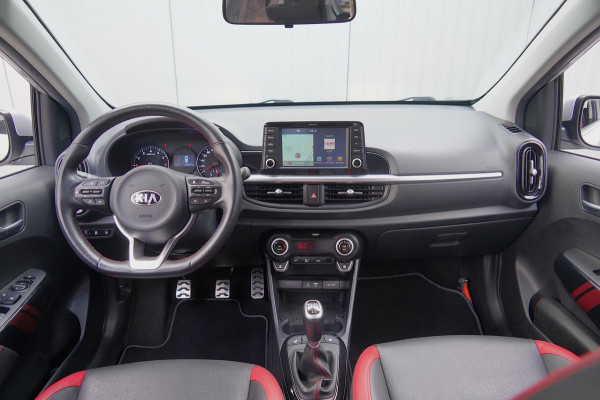 Kia Picanto 1.0 T-GDI GT-Line / 101 pk / 50dkm NAP / Leder / Camera / Stoel- en Stuurverw. / NL-Auto