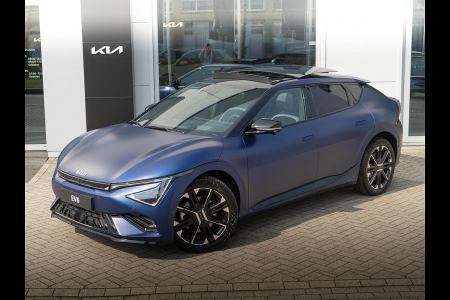 Kia Ev6 GT-Line 84 kWh Yacht Blue Matte: alleen bij ons en direct leverbaar | UNIEKE KLEUR | NIEUWE AUTO