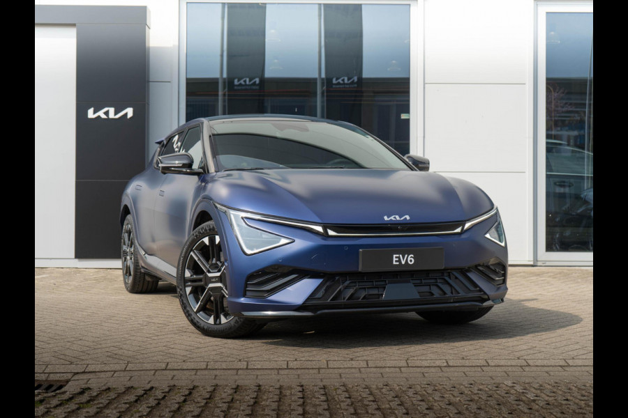 Kia Ev6 GT-Line 84 kWh Yacht Blue Matte: alleen bij ons en direct leverbaar | UNIEKE KLEUR | NIEUWE AUTO