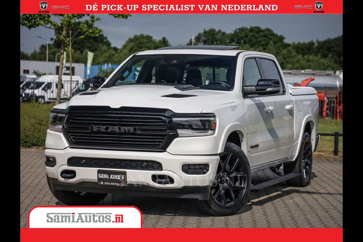 Dodge Ram 1500 Laramie Night Edition | 5.7V8 4X4 | Sport Line met Panorama dak en Camera en veel meer | Luxe Leder | Comfortabele Dubbele Cabine met Royale 5 Zitplaatsen |