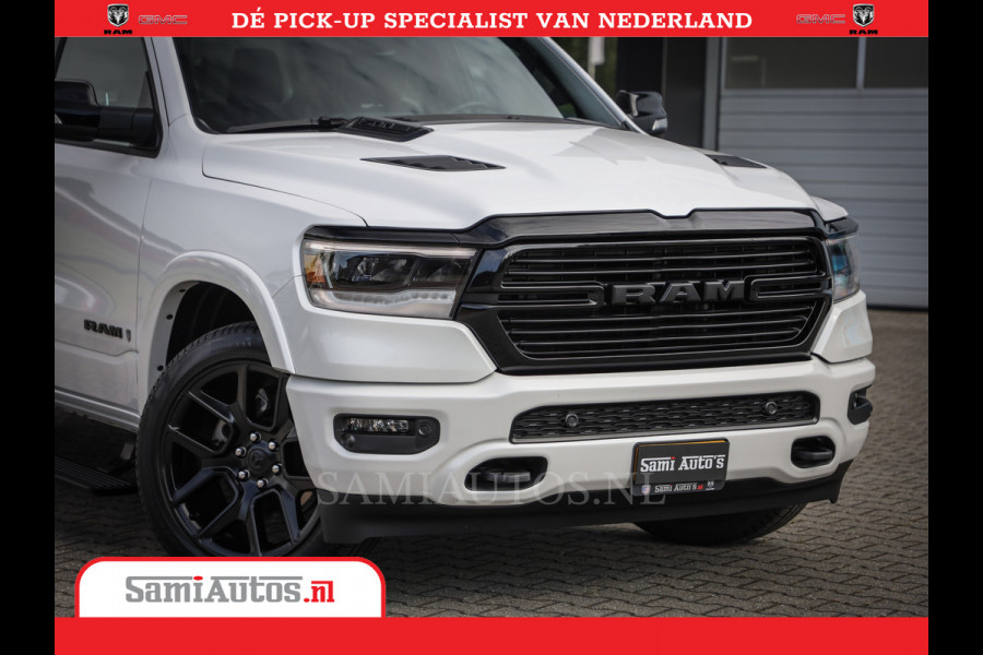 Dodge Ram 1500 Laramie Night Edition | 5.7V8 4X4 | Sport Line met Panorama dak en Camera en veel meer | Luxe Leder | Comfortabele Dubbele Cabine met Royale 5 Zitplaatsen |