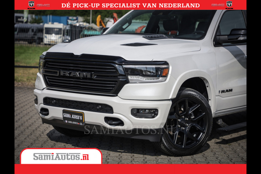 Dodge Ram 1500 Laramie Night Edition | 5.7V8 4X4 | Sport Line met Panorama dak en Camera en veel meer | Luxe Leder | Comfortabele Dubbele Cabine met Royale 5 Zitplaatsen |