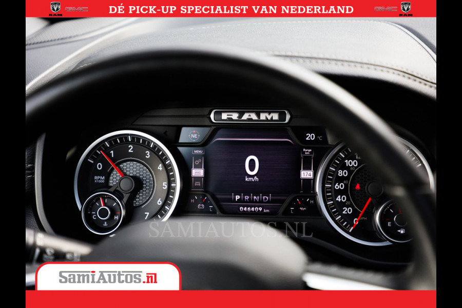 Dodge Ram 1500 Laramie Night Edition | 5.7V8 4X4 | Sport Line met Panorama dak en Camera en veel meer | Luxe Leder | Comfortabele Dubbele Cabine met Royale 5 Zitplaatsen |