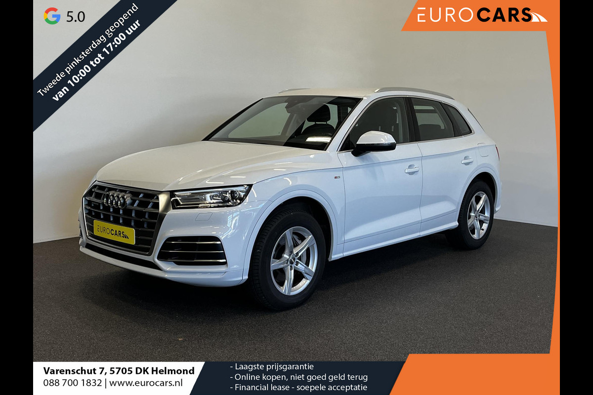 Audi Q5 50 TFSI e S edition 299 PK S-Line Airco | ECC MMI Navi Plus Cruise Control PDC VA Trekhaak Audi Q5 50 TFSI e S edition 299 PK S-Line Airco | ECC MMI Navi Plus Cruise Control PDC VA Trekhaak