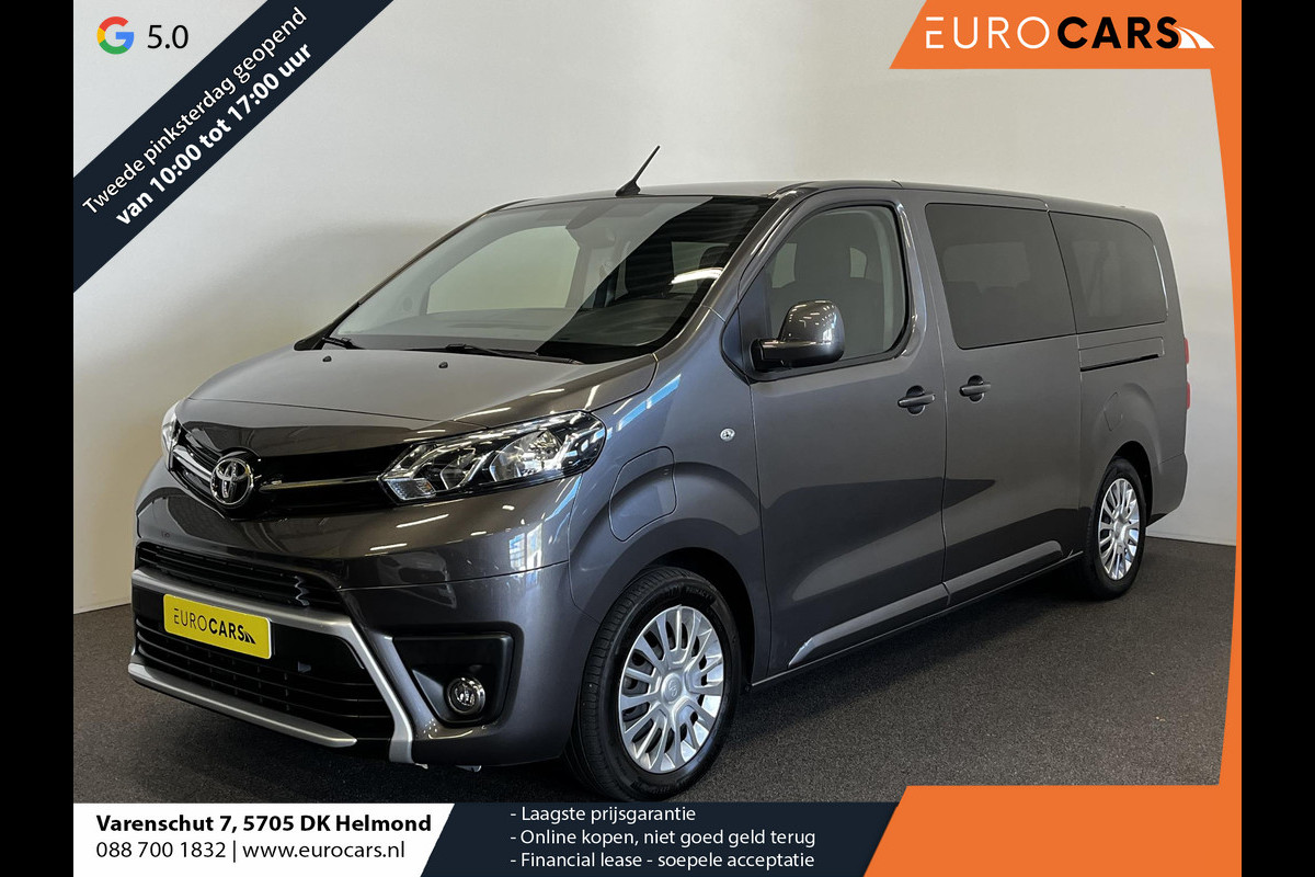 Toyota PROACE Electric Shuttle Long Extra Range Cool 75 kWh 9 pers. Navigatie Apple Carplay/Android Auto Parkeersensoren Cruise Control Lichtmetalen velgen Getinte ramen Airco Toyota PROACE Electric Shuttle Long Extra Range Cool 75 kWh 9 pers. Navigatie Apple Carplay/Android Auto Parkeersensoren Cruise Control Lichtmetalen velgen Getinte ramen Airco