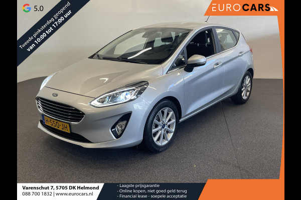 Ford Fiesta 1.0 EcoBoost Titanium Navigatie Apple Carplay/Android Auto Parkeersensoren achter Cruise Control Lichtmetalen velgen Climate Control