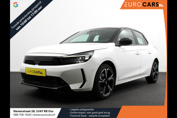 Opel Corsa 1.2 GS Panorama dak Digitale Cockpit Climate Control Dab Camera Parkeersensoren Cruise control LED Verwarmde voorstoelen Stuurwiel verwarmd Navigatie Climate control Apple carplay/ Android Auto Parkeer sensoren voor en achter