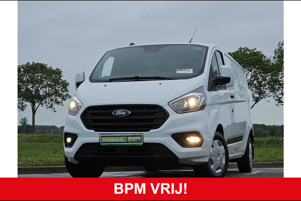 Ford Transit Custom 300 2.0 TDCI L2H1 Trend Navi Euro6 Airco Euo6 3-Zits Oh-Historie 1e Eigenaar!
