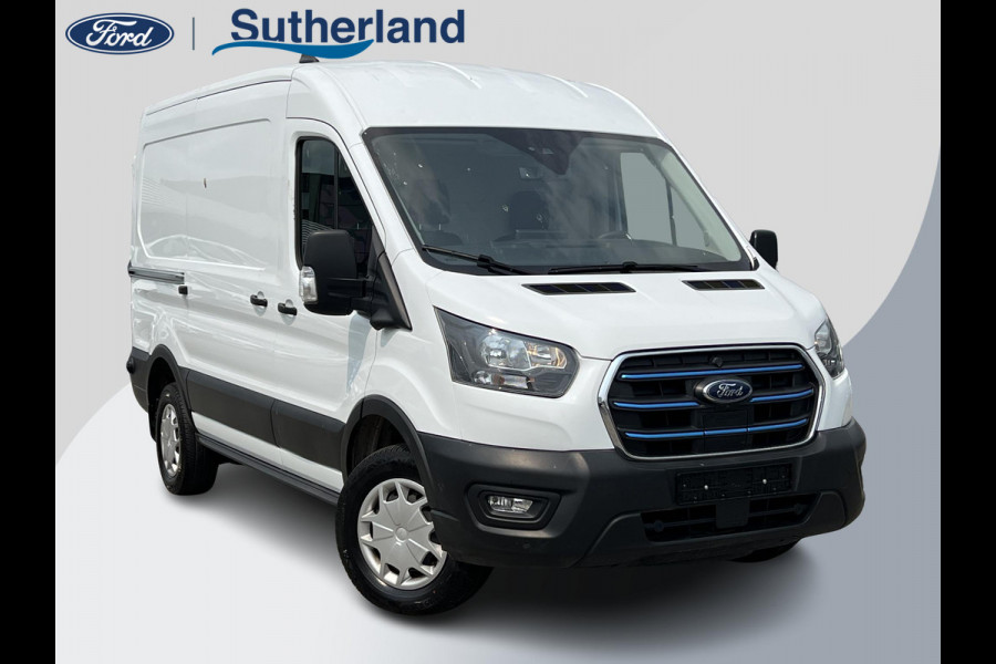 Ford E-Transit 350 L2H2 Trend 68 kWh 184pk | ZUID | Pro Power on board | Navigatie | Adaptieve Cruise |  Digitale binnenspiegel | Laadruimtebescherming | Reservewiel | H7 batterij | LED laadruimteverlichting