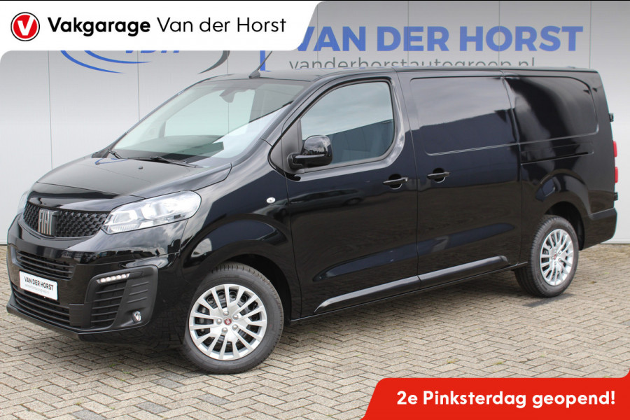 Fiat Scudo 2.0-145pk MultiJet L3H1 Professional. Airco, navigatie, boordcomputer, schuifdeur li.+re., regensensor, Apple carplay/Android auto, metallic lak, cruise cntrl, 3-zits, bluetooth telefoonvoorb. etc.