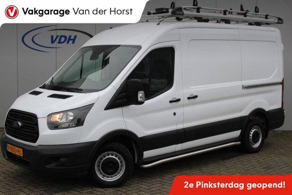 Ford Transit 290 2.0-105pk TDCI L2H2 Ambiente. Compleet ingerichte Ford Transit ! Camera, pdc v+a, airco, ladder achterd., opstaptrede met trekhaak, imperiaal met ladder, omvormer naar 220V, etc etc.