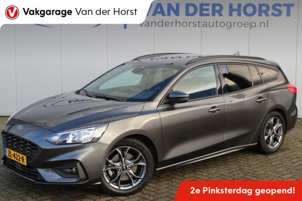 Ford FOCUS Wagon 1.0-125pk EcoBoost ST-Line AUTOMAAT ! Heel erg nette en goed onderhouden Ford Focus ST-Line wagon automaat. Volautm. airco dual, stoel-, stuur- en voorraamverw., camera, trekhaak, navigatie, telefoonvoorb., LM wln, cruise cntrl, skiluik etc., etc....