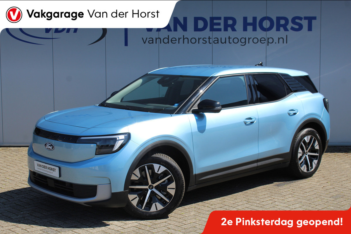 Ford Explorer Extended Range RWD 77kWh/286pk. Range 602km WLTP. Van €. 47650,- voor €. 39895,-. Fabr. garantie t/m 06-10-2028 ! Volautm. airco, elektr. achterklep, navigatie, stoel- en stuurwielverw., adaptieve cruise cntrl, lane- en side assist, 360gr. camera, LM wielen, etc Ford Explorer Extended Range RWD 77kWh/286pk. Range 602km WLTP. Van €. 47650,- voor €. 39895,-. Fabr. garantie t/m 06-10-2028 ! Volautm. airco, elektr. achterklep, navigatie, stoel- en stuurwielverw., adaptieve cruise cntrl, lane- en side assist, 360gr. camera, LM wielen, etc