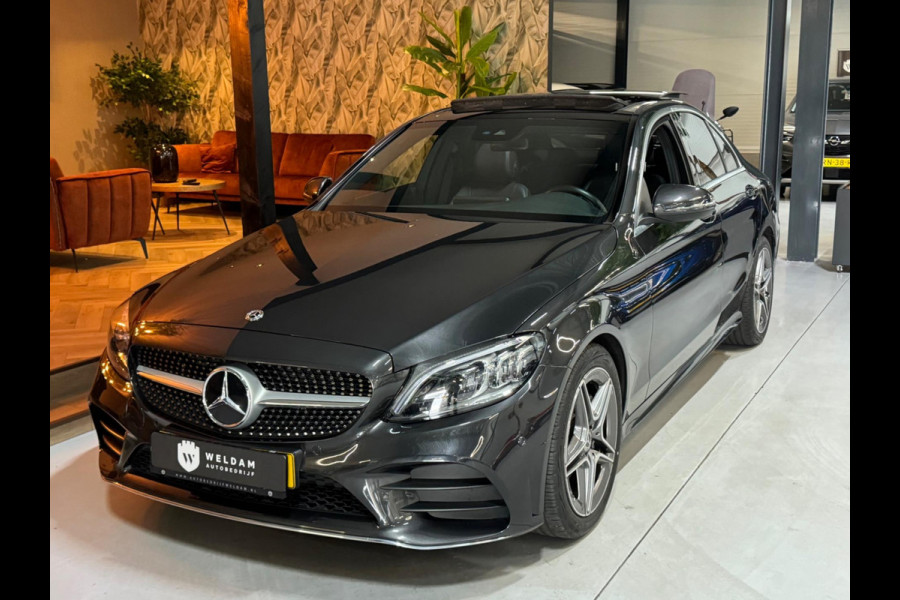 Mercedes-Benz C-Klasse 200 Business Solution AMG Garantie NAP Pano Camera PDC Cruise Digitale Cockpit Sfeer Clima Navi Rijklaar