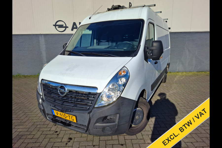 Opel Movano 2.3CDTI BiTurbo 146pk L2H2 3-Pers.Airco Cruise Trekhaak Pdc Schuifdeur ESP Bluetooth Betonplex Vloer Wandbetimmering Allesdragers EURO6 2.500KG Trekgewicht