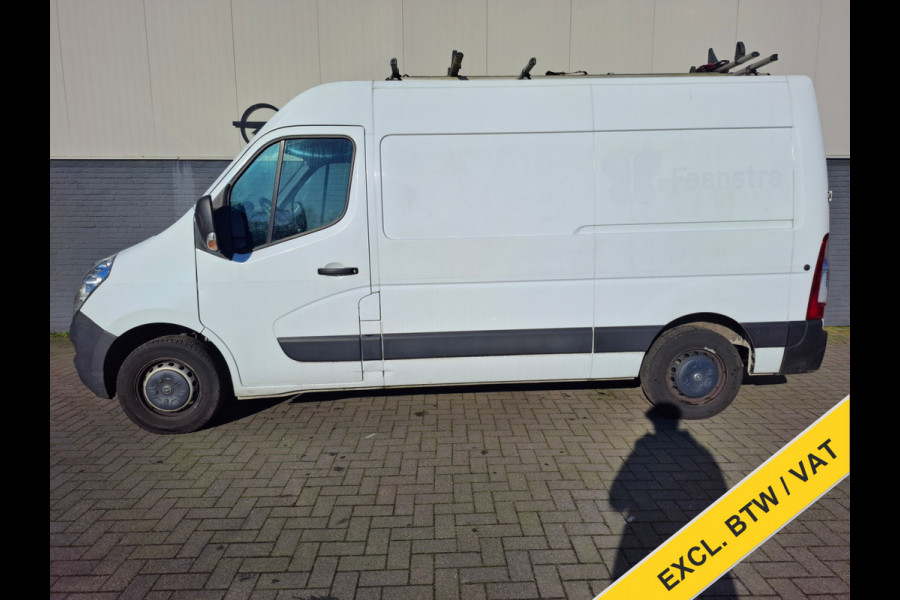 Opel Movano 2.3CDTI BiTurbo 146pk L2H2 3-Pers.Airco Cruise Trekhaak Pdc Schuifdeur ESP Bluetooth Betonplex Vloer Wandbetimmering Allesdragers EURO6 2.500KG Trekgewicht