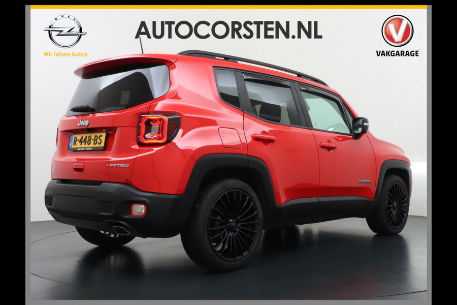 Jeep Renegade T120pk Navi Camera Apple Carplay Android Auto Achteruitrij-Assist Dodehoek-detectie Park-Assist PDC-A+V 19" DAB U-Connect Live 8 Regen-Lichtsensor Led Blindspot monitoring Lane Assist Dim.Binnenspiegel Lmv Privacy Glas Bluetooth Super compleet Slechts 1.295kg in gewicht zorgt voor een laag verbruik en dito kosten!