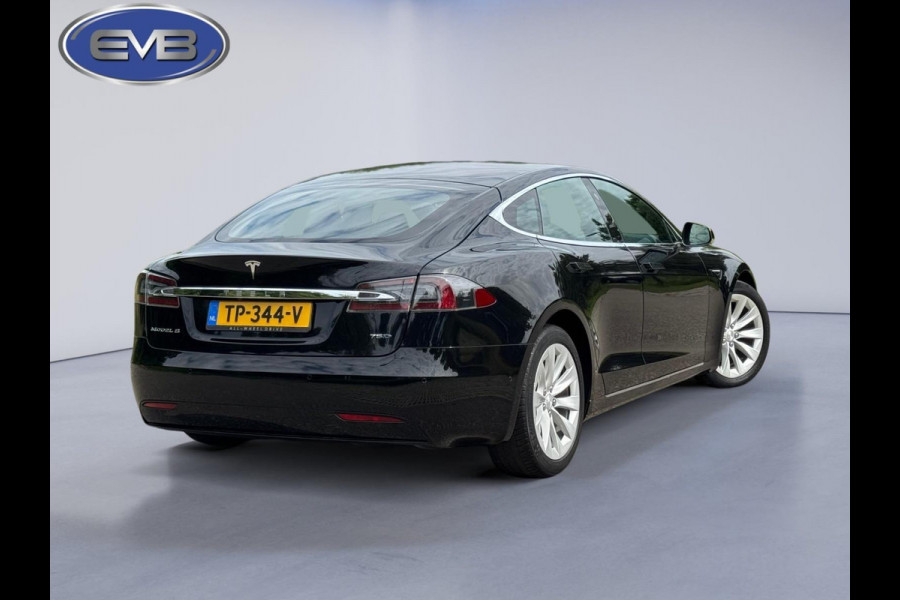 Tesla Model S 75D Base 467 pk, electrisch open panoramadak, luchtvering,leder, Nederlandse auto met nationale auto pas