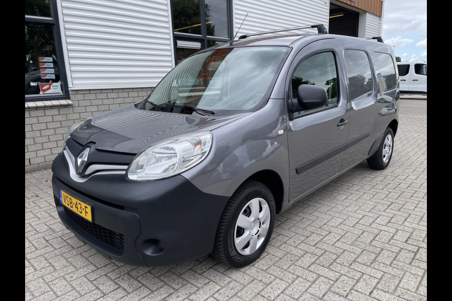 Renault Kangoo 1.5 dCi 90 Energy Comfort Maxi L2H1 / prijs rijklaar € 8950 ex btw / lease vanaf € 203 / euro 6 diesel / grijs metallic / navigatie / airco / trekhaak / dakdragers