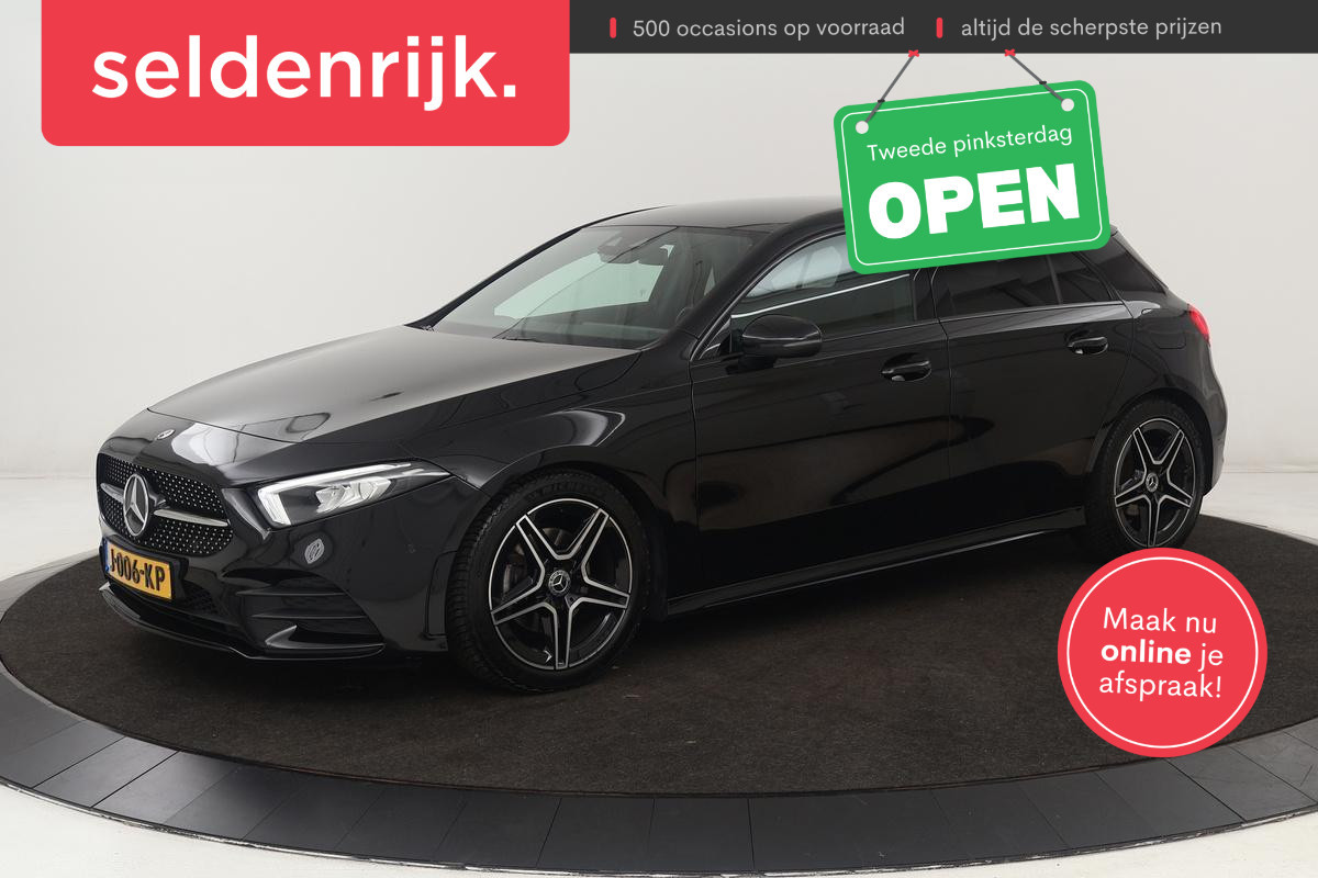 Mercedes-Benz A-Klasse 180 Business Solution AMG | Stoelverwarming | Carplay | Camera | Sfeerverlichting | Navigatie | Full LED | Leder/Alcantara | Widescreen