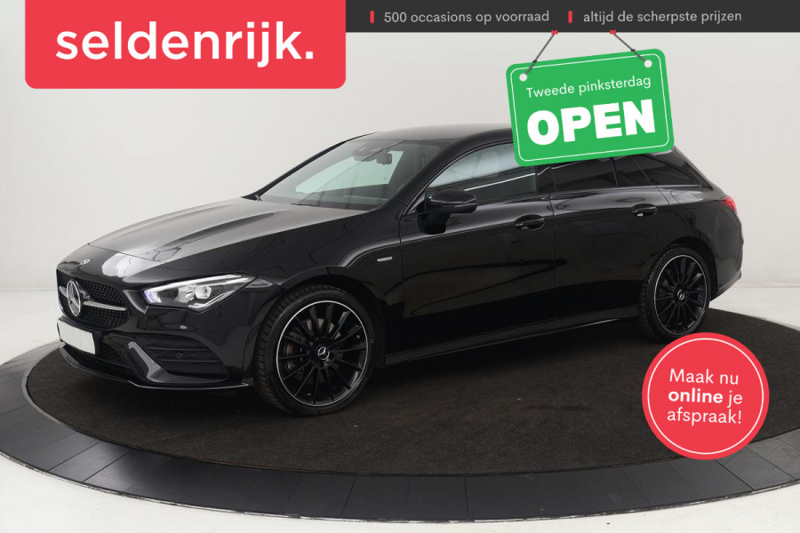 Mercedes-Benz CLA-Klasse Shooting Brake 250e AMG Night | Carplay | Stoelverwarming | Leder/Alcantara | Sfeerverlichting | Camera | Full LED | Park Assist | 19'' | Widescreen | Navigatie