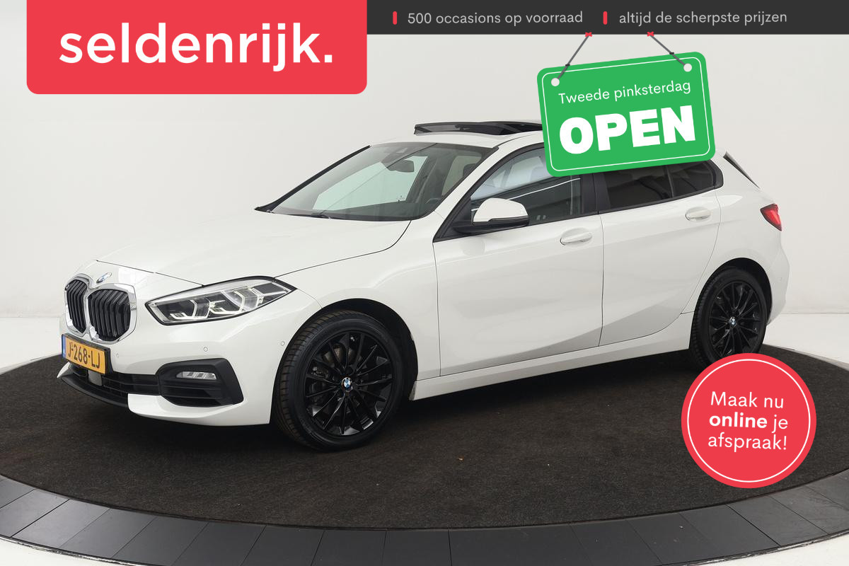 BMW 1-serie 118i Advantage | Panoramadak | Stoelverwarming | Trekhaak | Apple Carplay | Camera | Sportstoelen | Full LED | Navigatie | Live Cockpit BMW 1-serie 118i Advantage | Panoramadak | Stoelverwarming | Trekhaak | Apple Carplay | Camera | Sportstoelen | Full LED | Navigatie | Live Cockpit