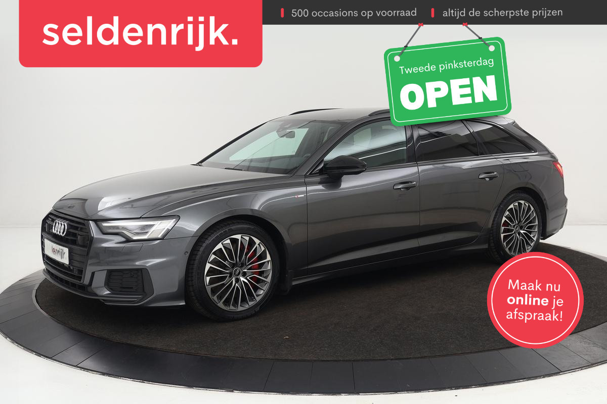 Audi A6 55 TFSIe S Line | 367pk | Trekhaak | Stoel & stuurverwarming | Adaptive cruise | Camera | Matrix LED | Carplay | Sportstoelen | Half leder | Navigatie Audi A6 55 TFSIe S Line | 367pk | Trekhaak | Stoel & stuurverwarming | Adaptive cruise | Camera | Matrix LED | Carplay | Sportstoelen | Half leder | Navigatie