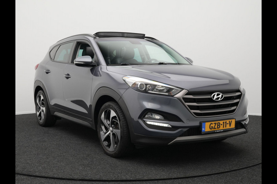 Hyundai Tucson 1.6 T-GDI Premium Automaat | Panodak | Lederen Sportstoelen Verwarmd | Trekhaak Afneembaar | Apple Carplay | Navigatie | Cruise Control | Climate Control | Camera | L.M. 19" |
