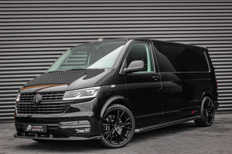 Volkswagen Transporter 2.0 TDI L2H1 150PK FULL BLACK / JB- EDITION / LEDEREN BEKLEDING / VERLAGINGSVEREN / APPLE CARPLAY / SPOILER