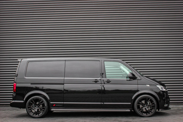 Volkswagen Transporter 2.0 TDI L2H1 150PK FULL BLACK / JB- EDITION / LEDEREN BEKLEDING / VERLAGINGSVEREN / APPLE CARPLAY / SPOILER