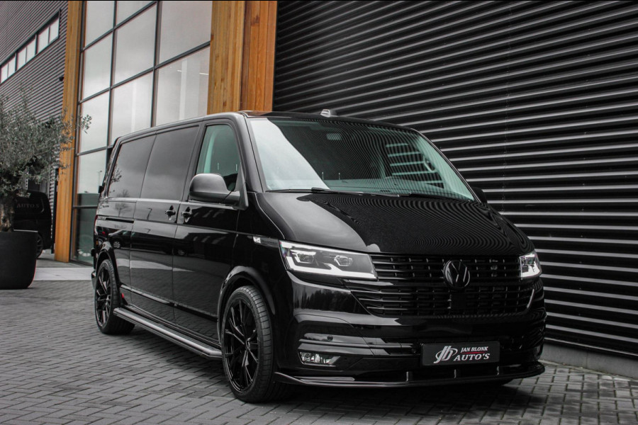 Volkswagen Transporter 2.0 TDI L2H1 150PK FULL BLACK / JB- EDITION / LEDEREN BEKLEDING / VERLAGINGSVEREN / APPLE CARPLAY / SPOILER
