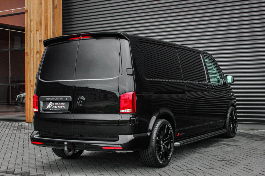 Volkswagen Transporter 2.0 TDI L2H1 150PK FULL BLACK / JB- EDITION / LEDEREN BEKLEDING / VERLAGINGSVEREN / APPLE CARPLAY / SPOILER