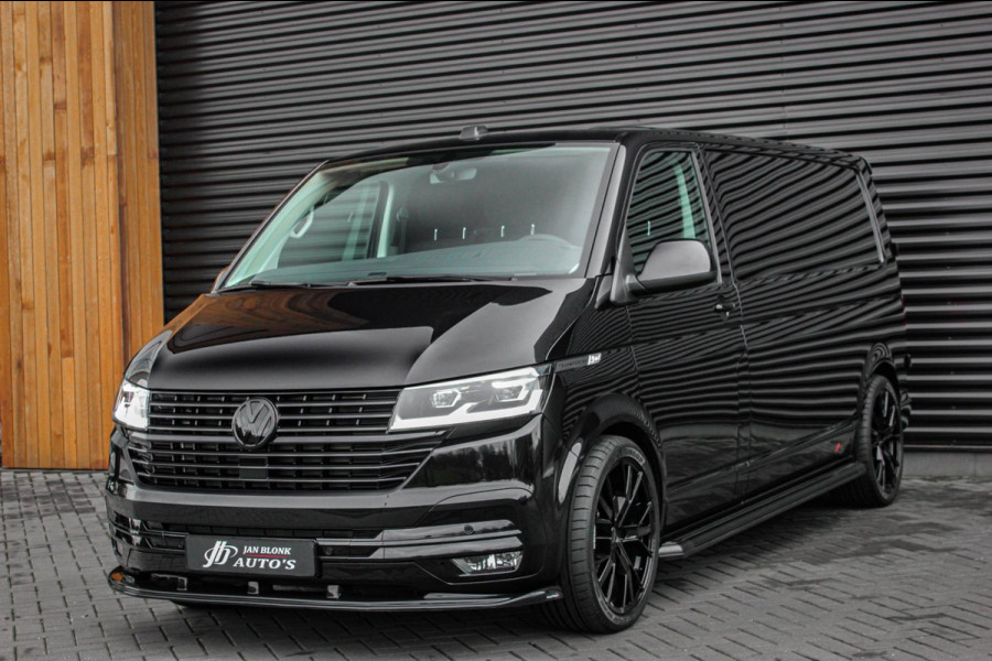 Volkswagen Transporter 2.0 TDI L2H1 150PK FULL BLACK / JB- EDITION / LEDEREN BEKLEDING / VERLAGINGSVEREN / APPLE CARPLAY / SPOILER