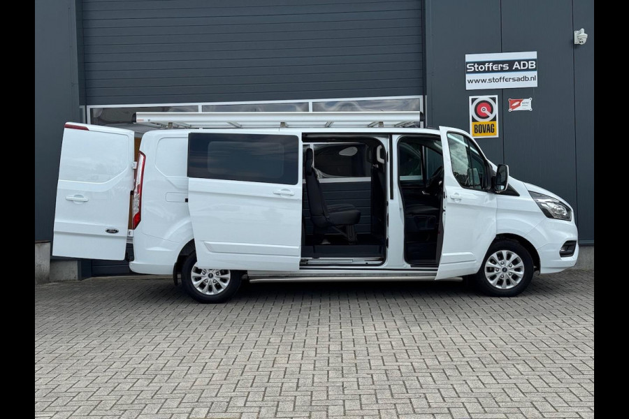 Ford Transit Custom 2.0 TDCI 130pk L2H1 Limited DC 5P | Navi | Camera | Leder | Trekhaak | Raptor Grill | CarPlay | Dubbel Cabine