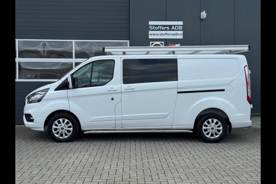 Ford Transit Custom 2.0 TDCI 130pk L2H1 Limited DC 5P | Navi | Camera | Leder | Trekhaak | Raptor Grill | CarPlay | Dubbel Cabine