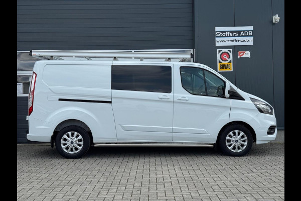 Ford Transit Custom 2.0 TDCI 130pk L2H1 Limited DC 5P | Navi | Camera | Leder | Trekhaak | Raptor Grill | CarPlay | Dubbel Cabine