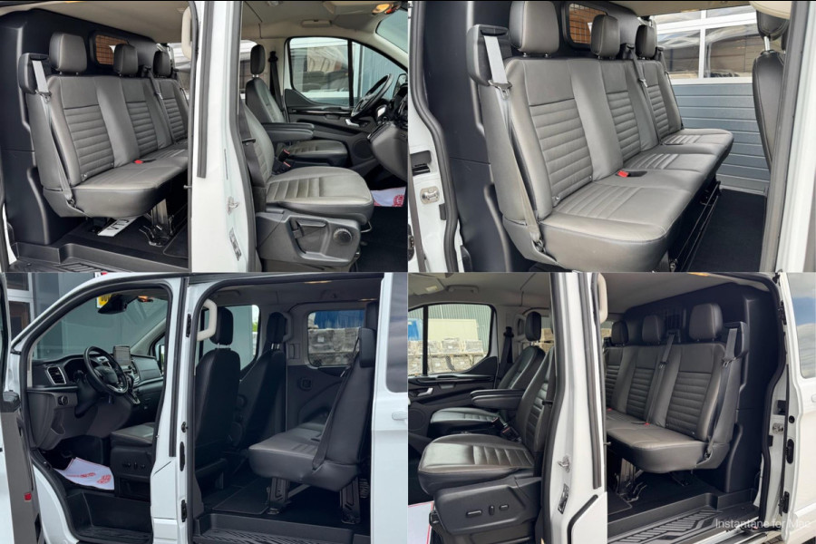 Ford Transit Custom 2.0 TDCI 130pk L2H1 Limited DC 5P | Navi | Camera | Leder | Trekhaak | Raptor Grill | CarPlay | Dubbel Cabine