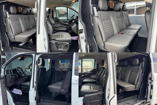 Ford Transit Custom 2.0 TDCI 130pk L2H1 Limited DC 5P | Navi | Camera | Leder | Trekhaak | Raptor Grill | CarPlay | Dubbel Cabine