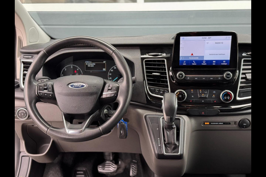 Ford Transit Custom 2.0 TDCI 130pk L2H1 Limited DC 5P | Navi | Camera | Leder | Trekhaak | Raptor Grill | CarPlay | Dubbel Cabine