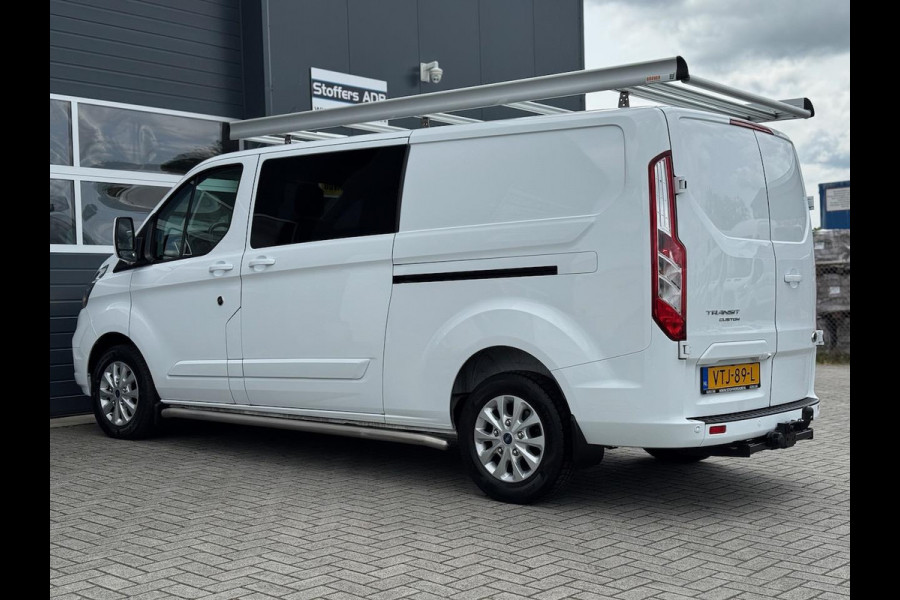 Ford Transit Custom 2.0 TDCI 130pk L2H1 Limited DC 5P | Navi | Camera | Leder | Trekhaak | Raptor Grill | CarPlay | Dubbel Cabine