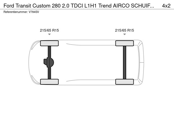 Ford Transit Custom 280 2.0 TDCI L1H1 Trend AIRCO SCHUIFDEUR CRUISE CONTROL