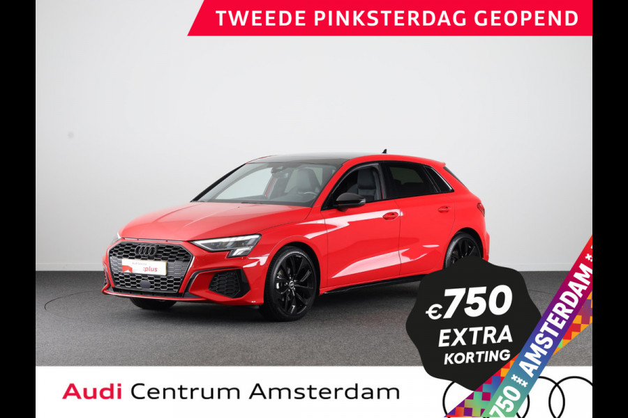 Audi A3 Sportback 35 TFSI S edition 150 pk S-tronic | Verlengde garantie | Navigatie | Panoramadak | Parkeersensoren (Park assist) | Cruise control | Full-LED koplampen | S-line |