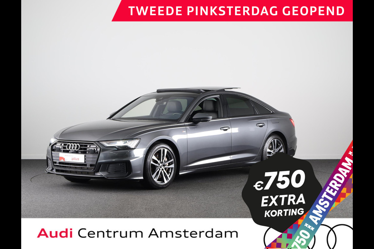 Audi A6 Limousine 50 TFSI e quattro S edition 299 pk S-tronic | Navigatie | Panoramadak | Parkeersensoren (Park assist) | Rondomzicht camera | Stoelverwarming/ventilatie | Lederen beklading | Elektr. voorstoelen met geheugen | Audi A6 Limousine 50 TFSI e quattro S edition 299 pk S-tronic | Navigatie | Panoramadak | Parkeersensoren (Park assist) | Rondomzicht camera | Stoelverwarming/ventilatie | Lederen beklading | Elektr. voorstoelen met geheugen |