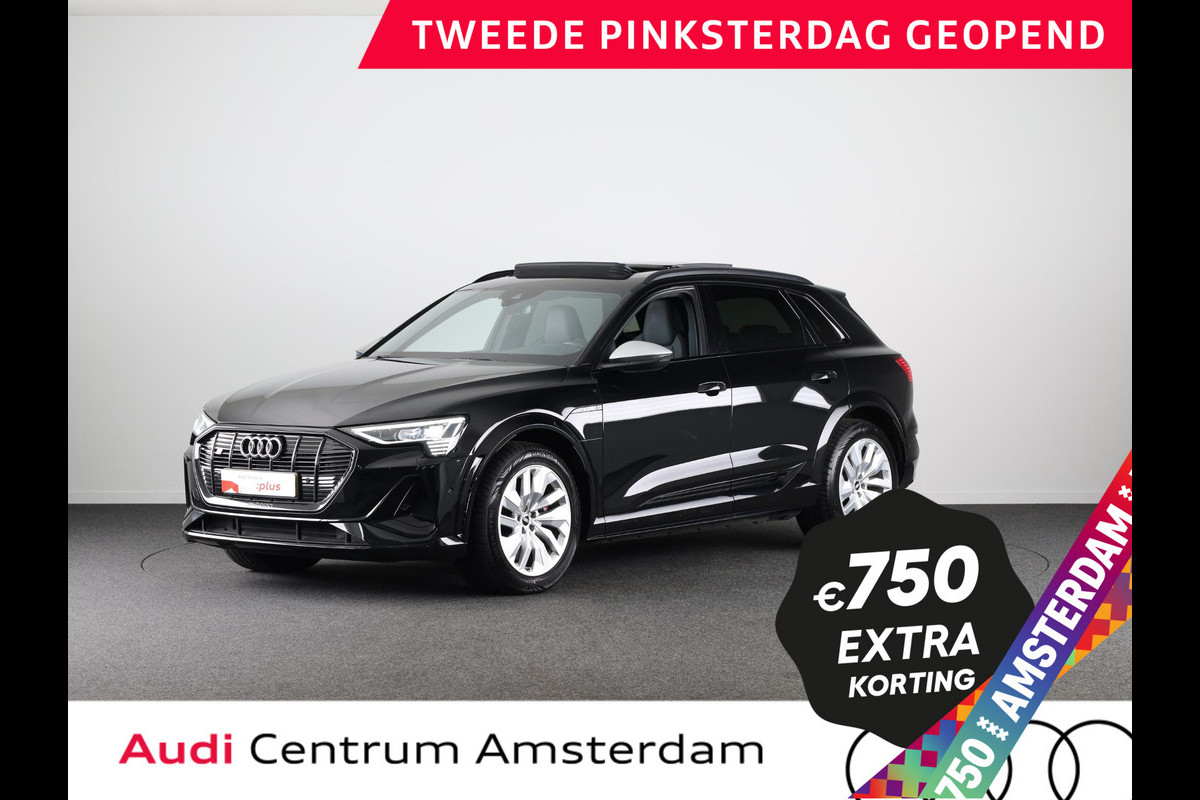 Audi e-tron S quattro 95 kWh 503pk | Panoramadak | Lederen bekleding "Valcona" | B&O Soundsystem | Elektrisch vertelbare voorstoelen met memory Audi e-tron S quattro 95 kWh 503pk | Panoramadak | Lederen bekleding "Valcona" | B&O Soundsystem | Elektrisch vertelbare voorstoelen met memory