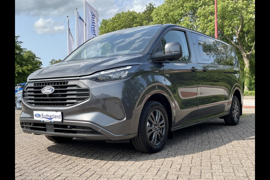 Ford Transit Custom 340 2.5 PHEV L2H1 Limited | SCI | Voorraad | Kombi 9-persoons | Incl. BTW en BPM |  Dubbele schuifdeur | 17 inch lichtmetalen velgen | Trekhaak | Navigatie | Garantie 5 jaar of 200.000 km | Camera
