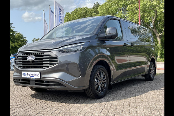 Ford Transit Custom 340 2.5 PHEV L2H1 Limited | Voorraad | Kombi 9-persoons | Dubbele schuifdeur | 17 inch lichtmetalen velgen | Trekhaak | Navigatie | Garantie 5 jaar of 200.000 km | Camera