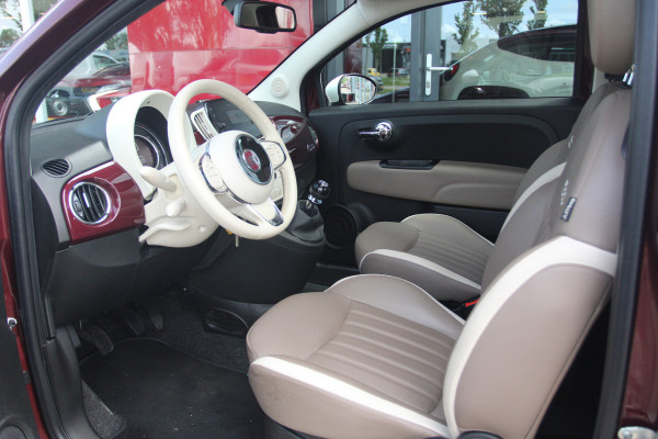 Fiat 500 1.2 Lounge 4 cilinder | Xenon | Leren bekleding | Elec.schuif\kanteldak